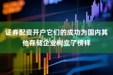 证券配资开户它们的成功为国内其他存储企业树立了榜样